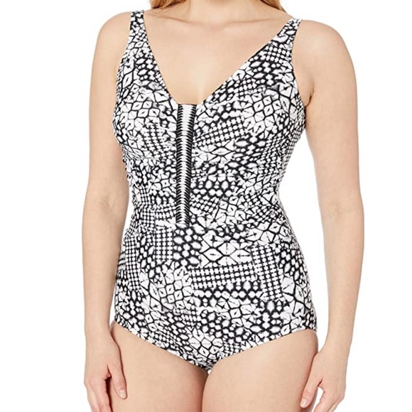 Gottex Women's CenterV-Neck One Piece Swimsuit